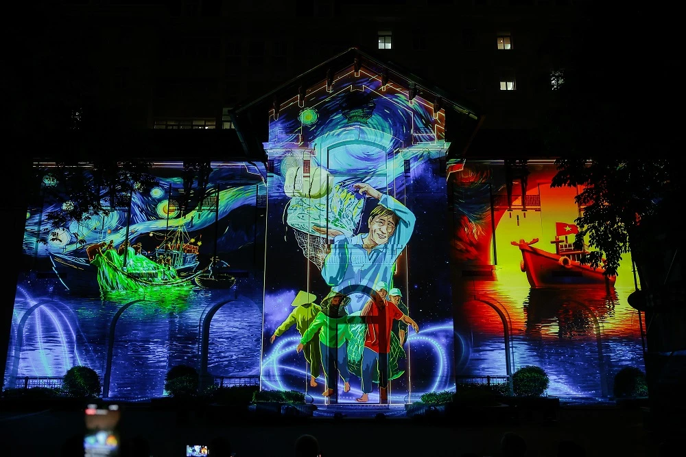 trình chiếu phim 3D mapping