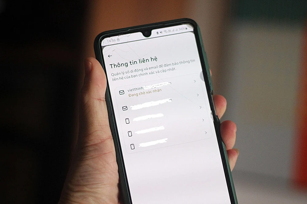 xác thực tài khoản