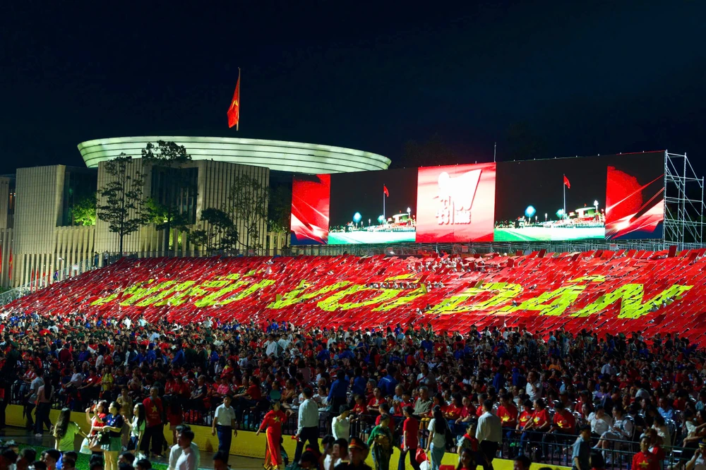 Không khí buổi sơ duyệt diễu binh, diễu hành tại Quảng trường Ba Đình. Ảnh: ĐẶNG TRUNG