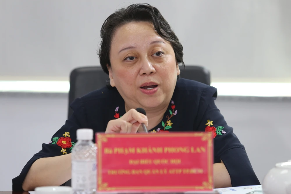 Bà Phạm Khánh Phong Lan, ĐBQH, Trưởng ban Quản lý An toàn thực phẩm TP.HCM