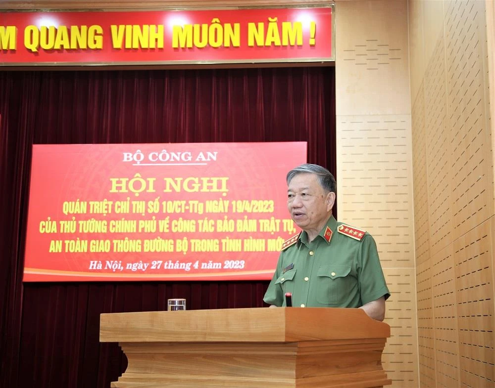 Bộ trưởng Tô Lâm phát biểu tại Hội nghị.