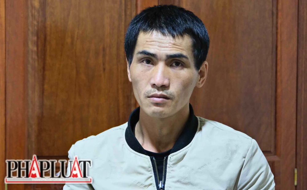 Võ Xuân Bình tại cơ quan công an. Ảnh: CACC