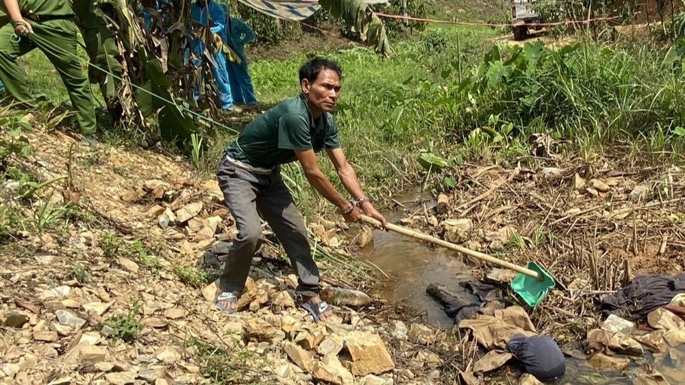 Hiện trường vụ án mạng. Ảnh: CACC