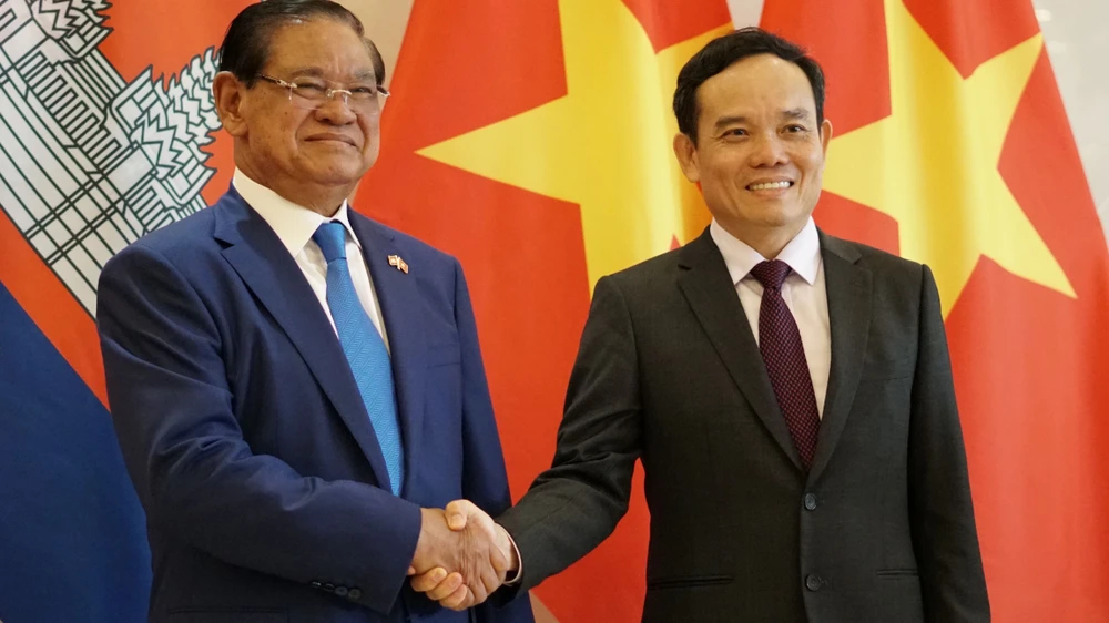 Hội nghị Hợp tác và phát triển các tỉnh biên giới Việt Nam - Campuchia lần thứ 13 dự kiến sẽ được tổ chức tại Campuchia trong năm 2024. Ảnh: VT Hội nghị Hợp tác và phát triển các tỉnh biên giới Việt Nam - Campuchia lần thứ 13 dự kiến sẽ được tổ chức tại Campuchia trong năm 2024. Ảnh: VT