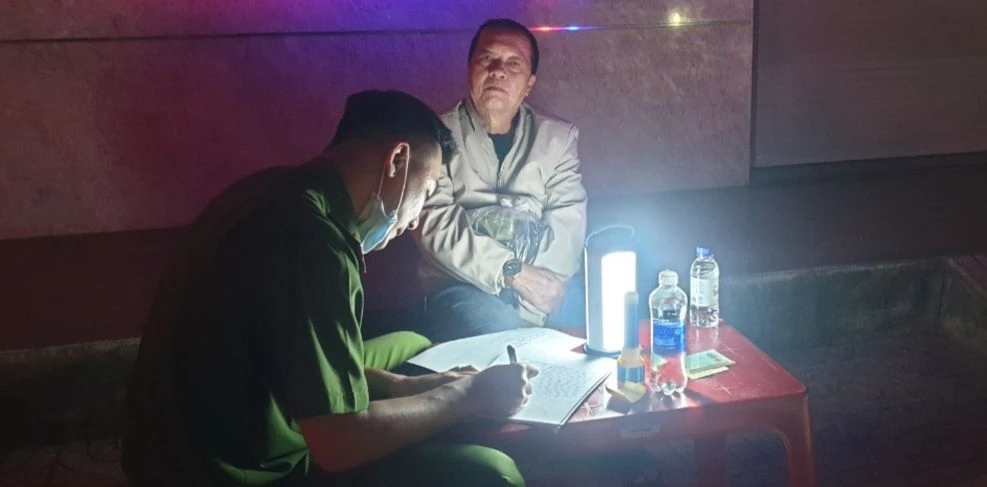 Kết quả kiểm tra nồng độ cồn cho thấy ông Thắng vi phạm. Ảnh: VT