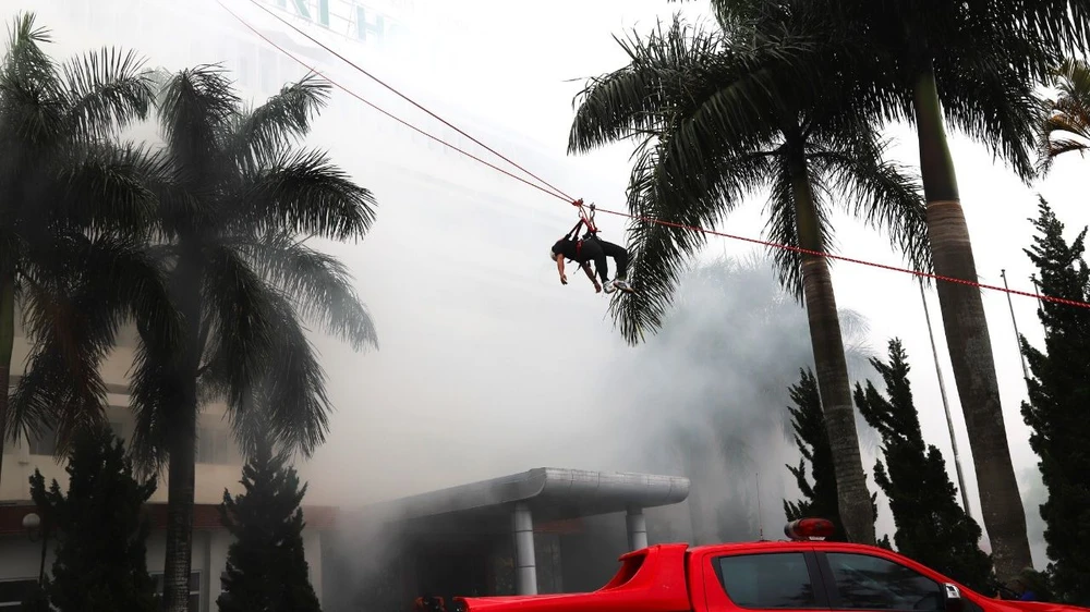 Công tác PCCC&amp;CNCH được lãnh đạo Công an tỉnh Lâm Đồng quan tâm. Ảnh: VÕ TÙNG