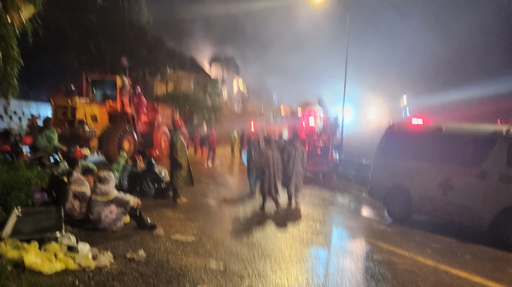 Các lực lượng vẫn đang nỗ lực cứu hộ, cứu nạn