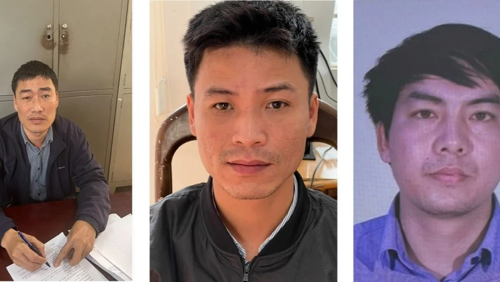 Trần Văn Chương (bìa phải) cùng Sáng và Châu.