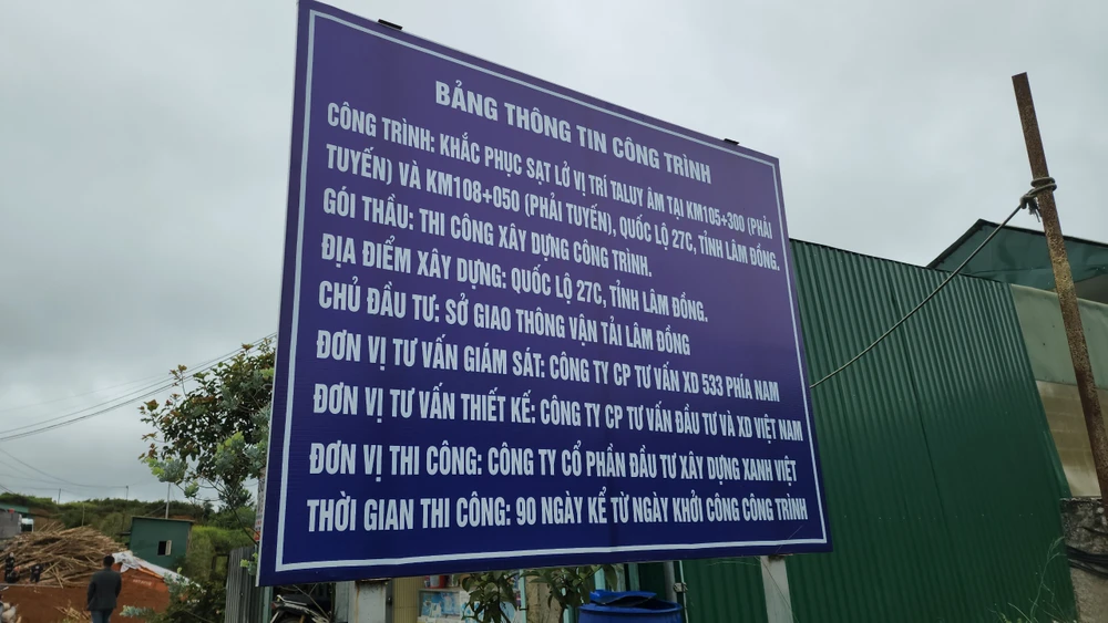 Tỉnh Lâm Đồng đang chi tiền tỉ để khắc phục sạt lở trên QL 27