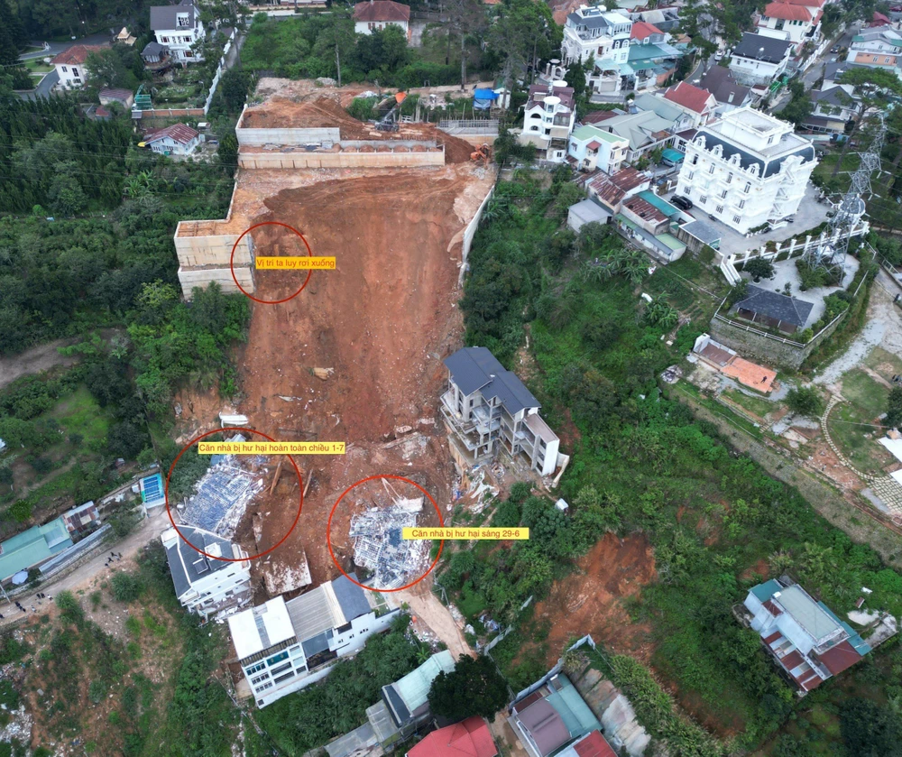 Khởi tố 4 cán bộ trong vụ sạt lở làm 2 người chết ở Đà Lạt