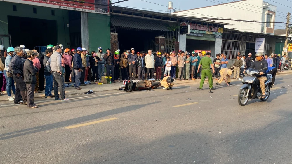 1 phụ nữ bị xe tải tông tử vong tại chỗ