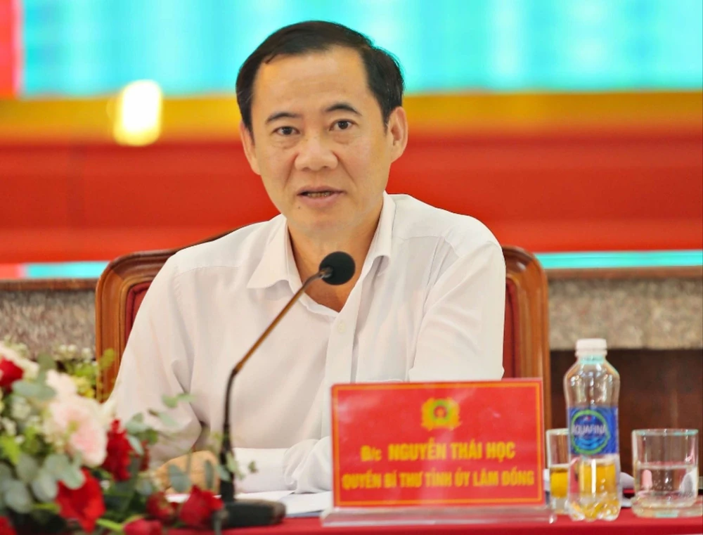 Quyền Bí thư Tỉnh uỷ Lâm Đồng làm việc với Đảng uỷ Công an tỉnh