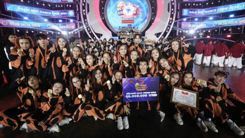 “Đánh bắt xa bờ” Big Boom Dance Team từ TP HCM giành quán quân Dalat Best Dance Crew ở Đà Lạt