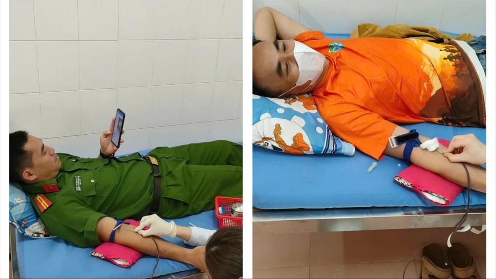 Hành động đẹp của thiếu tá có nhóm máu O+