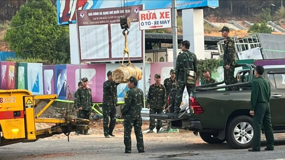 Đã di dời quả bom ở TP Đà Lạt đến vị trí an toàn