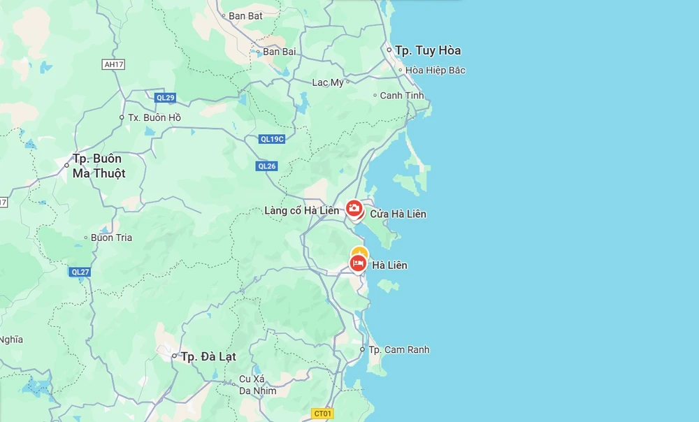 Làng Hà Liên, phường Hòa Thắng, tỉnh Khánh Hòa. Ảnh: Google Maps.