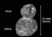 Cận cảnh vật thể Ultima Thule ở rìa hệ mặt trời