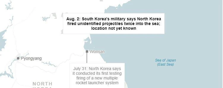 Triều Tiên lần thứ 3 trong tuần phóng tên lửa ra biển ảnh 1