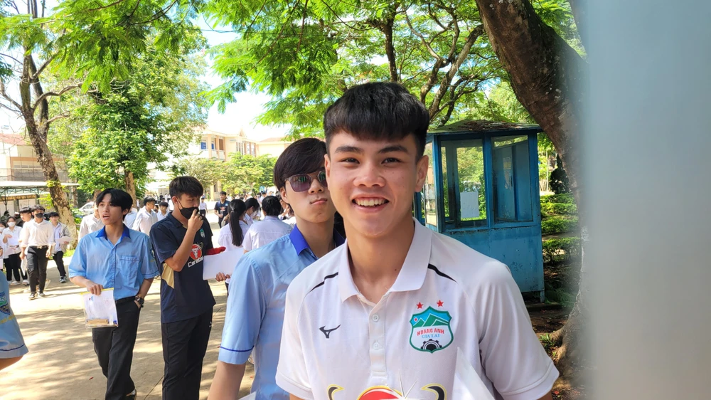 Cầu thủ trẻ Hoàng Minh Tiến (CLB Bóng đá HAGL). Ảnh: LÊ KIẾN