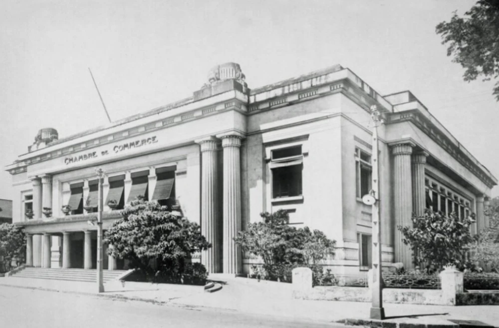 Phòng Thương mại (Chambre de commerce) đầu tiên mà người Pháp xây dựng năm 1928. Ảnh tư liệu