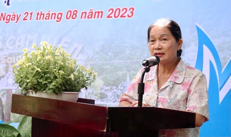 Bà Nguyễn Hồng Nga - Trưởng Ban Tổ chức kỳ vọng thông qua cuộc thi, TP sẽ có thể lưu trữ nhiều khoảnh khắc giá trị về Thảo Cầm Viên. Ảnh: THIỆN HỢP