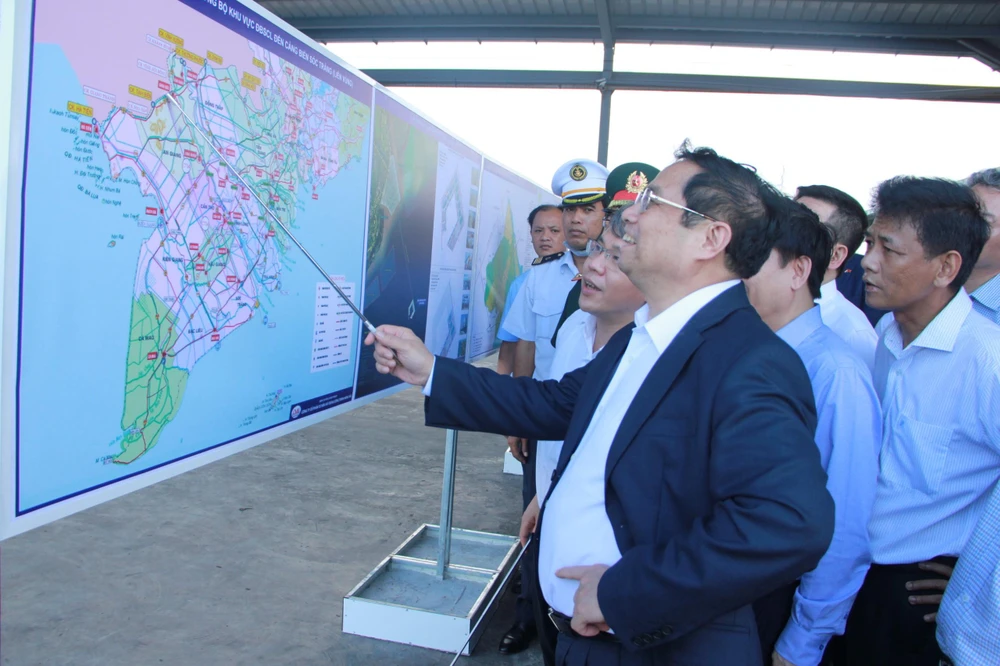 Cảng biển Trần Đề có ý nghĩa đặc biệt quan trọng. Ảnh: NH