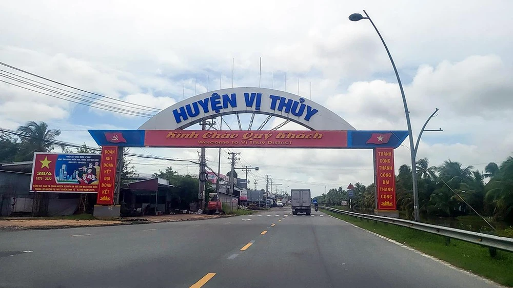 Vùng TP Vị Thanh - huyện Vị Thủy sẽ là vùng trung tâm và là cửa ngõ của tỉnh. Ảnh: CHÂU ANH