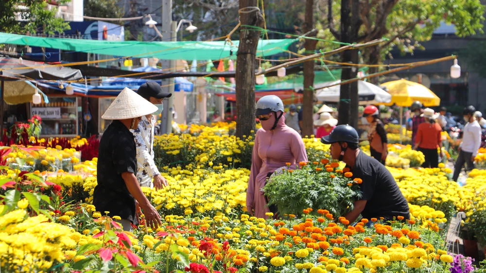Theo nhiều người, hoa Tết năm nay do ảnh hưởng thời tiết nên năng suất không cao, một số loại hoa có giá cao hơn năm trước. Tuy nhiên, một số loại dù có giá thấp hơn năm trước nhưng do kinh tế khó khăn người mua khá vắng vẻ. Mãi cho đến hai ngày gần đây (29 và 30 tháng Chạp) chợ hoa mới mua bán được nhộn nhịp, nhưng sức mua kém hơn nhiều so các năm trước.