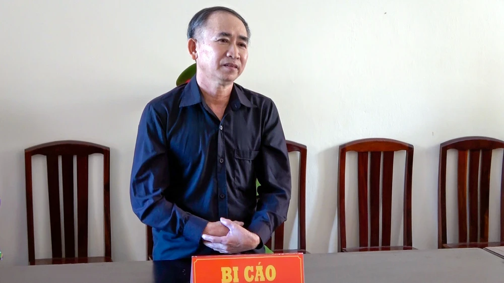 Bị cáo Nguyễn Văn Ngào tại tòa. Ảnh: VĂN VŨ