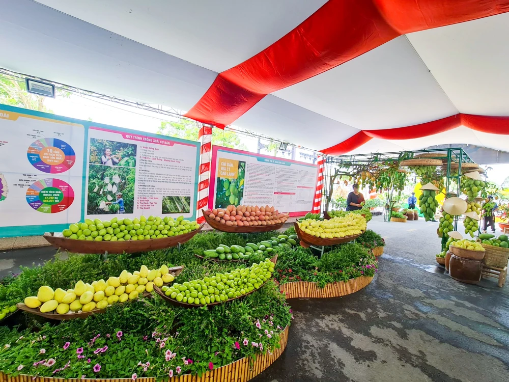 Lễ hội Xoài Đồng Tháp năm 2023 được tổ chức quy mô cấp tỉnh, diễn ra từ ngày 28-4 đến 1-5 tại Quảng trường Văn Miếu (TP Cao Lãnh). Ảnh: HẢI DƯƠNG