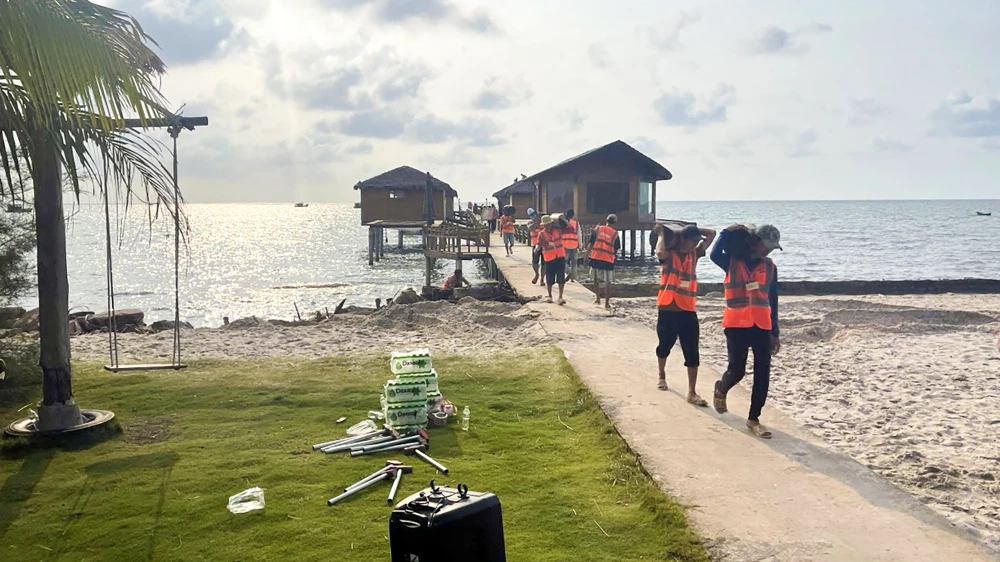 Thời gian gần đây, UBND tỉnh Kiên Giang đã thành lập Tổ công tác đặc biệt kiên quyết xử lý nghiêm các vi phạm về đất đai trên địa bàn TP Phú Quốc. Ảnh: TUẤN THY