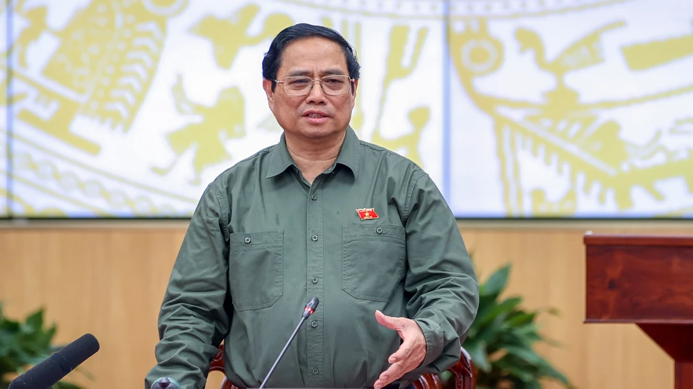 Thủ tướng đề nghị mạnh dạn vận dụng sáng tạo các cơ chế, chính sách trên tinh thần dám nghĩ, dám làm, dám đổi mới sáng tạo vì lợi ích chung. Ảnh: VGP/Nhật Bắc