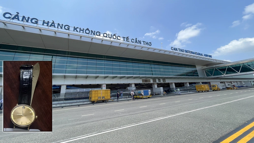 Trên chuyến bay QH1431 từ Hà Nội đi Cần Thơ ngày 28-6, ông N.H.H đã lấy một đồng hồ đeo tay nhãn hiệu Movado của một hành khách khác. Ảnh: CHÂU ANH