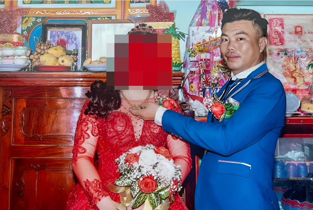 Ảnh đám cưới của Khanh và T. Ảnh: NVCC