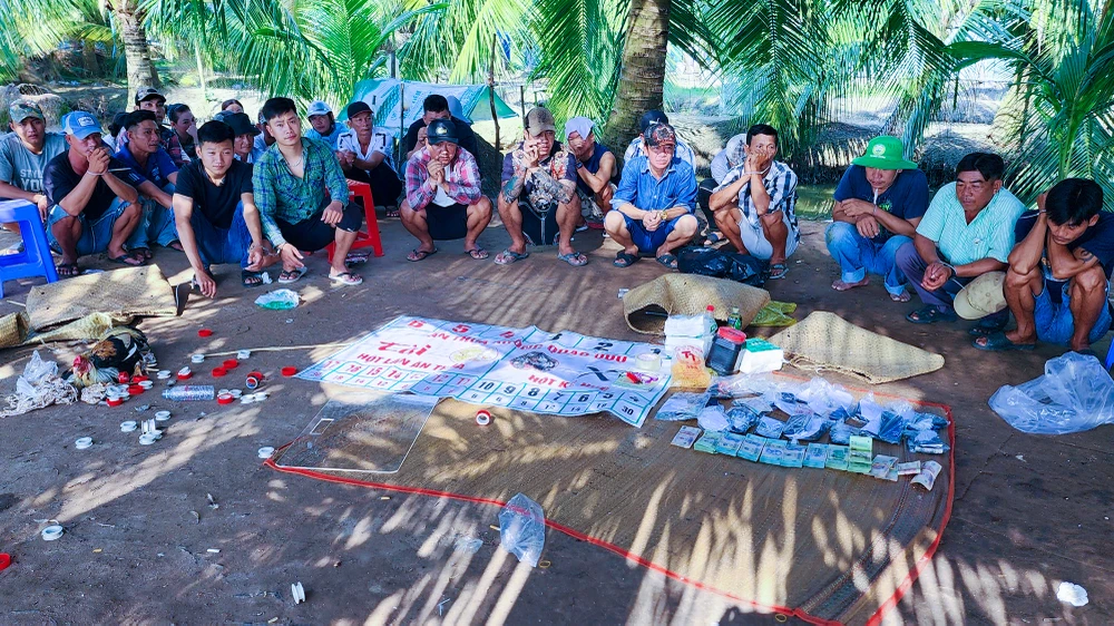 Kiên Giang triệt xóa tụ điểm đánh bạc