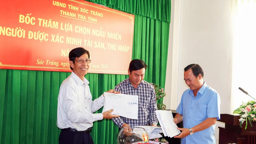 Sóc Trăng có 40 người được lựa chọn để thực hiện xác minh tài sản, thu nhập