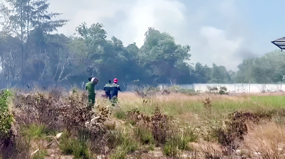 Phú Quốc: Xảy ra 1 đám cháy xảy ra sáng mừng 3 Tết