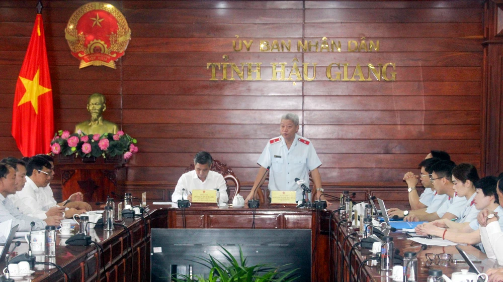 Bộ Nội vụ công bố quyết định thanh tra tại Hậu Giang