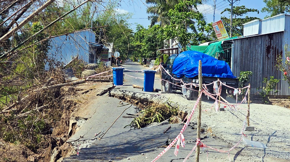 Kiên Giang: Huyện U Minh Thượng có khoảng 215 điểm sụt lún, sạt lở