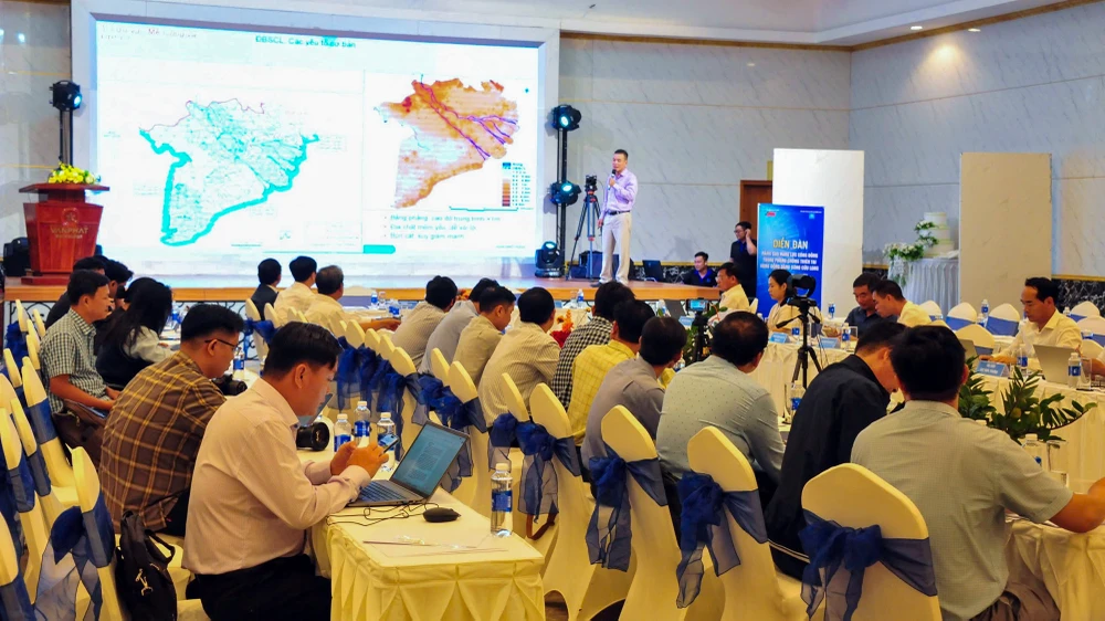 Diễn đàn 'Nâng cao năng lực cộng đồng trong phòng chống thiên tai vùng ĐBSCL'