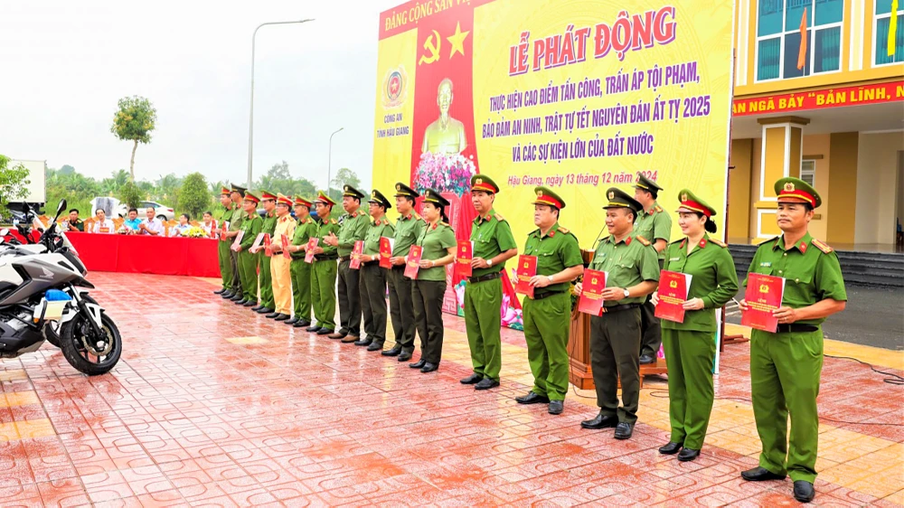 Công an tỉnh Hậu Giang phát động cao điểm