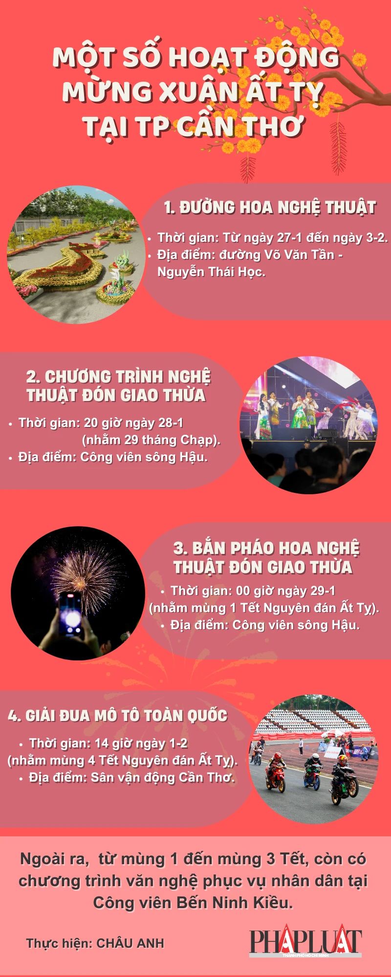 1 số hoạt động mừng Xuân Ất Tỵ tại TP Cần Thơ