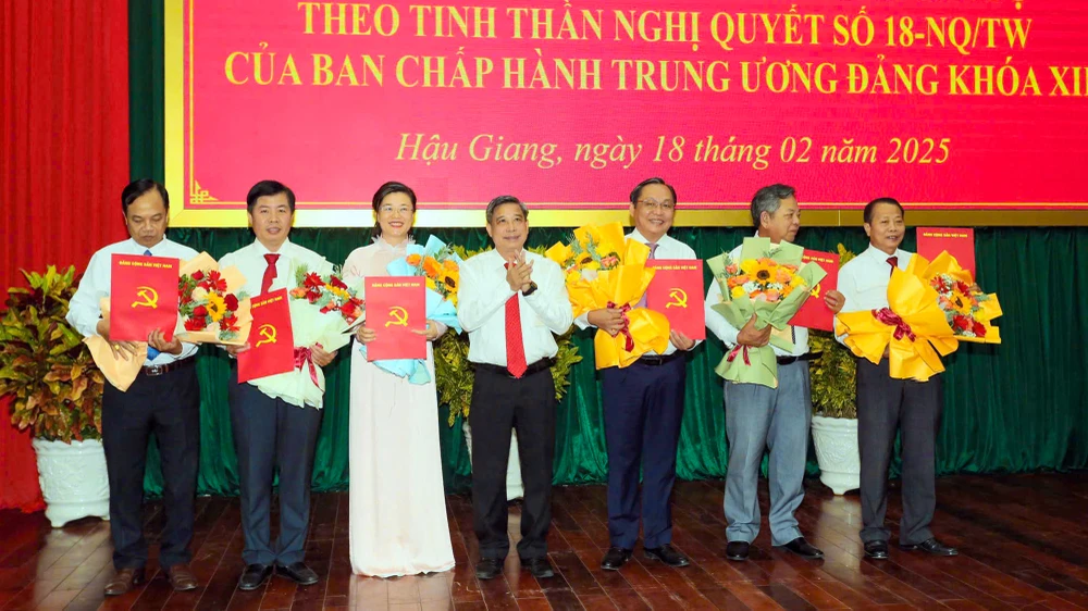 Tỉnh ủy Hậu Giang triển khai quyết định về tổ chức bộ máy, cán bộ