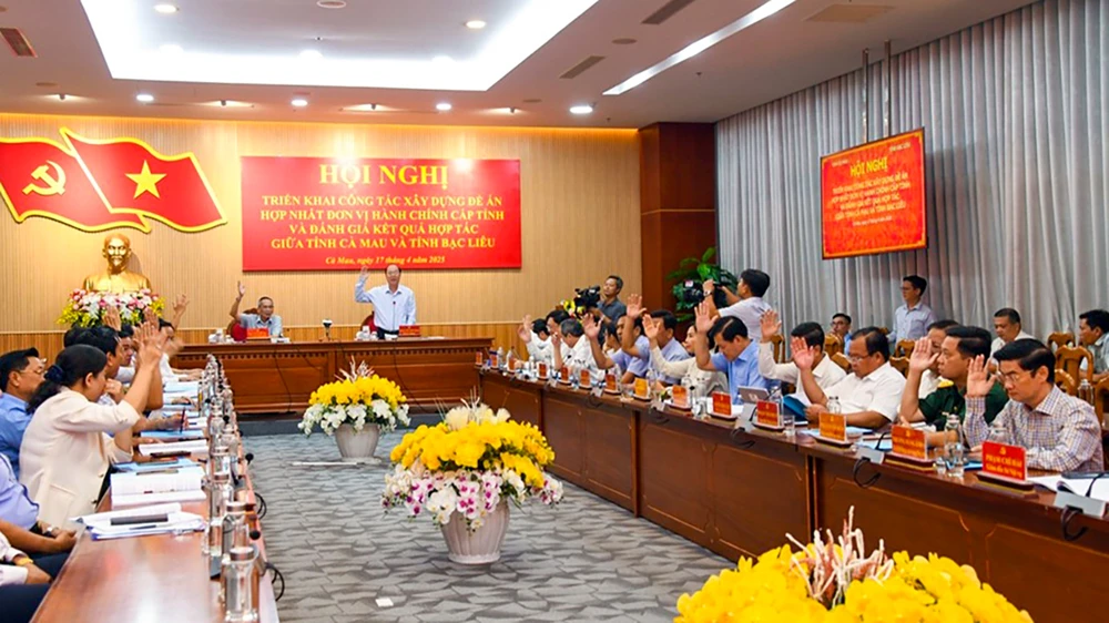 Hợp nhất đơn vị hành chính tỉnh Cà mau và Bạc Liêu