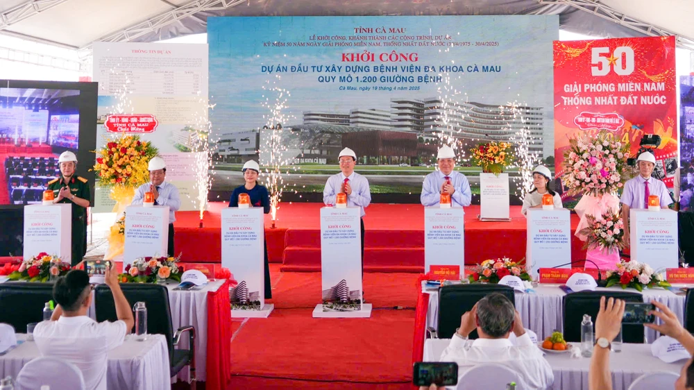 Tỉnh Cà Mau khởi công xây dựng bệnh viện đa khoa 1.200 giường