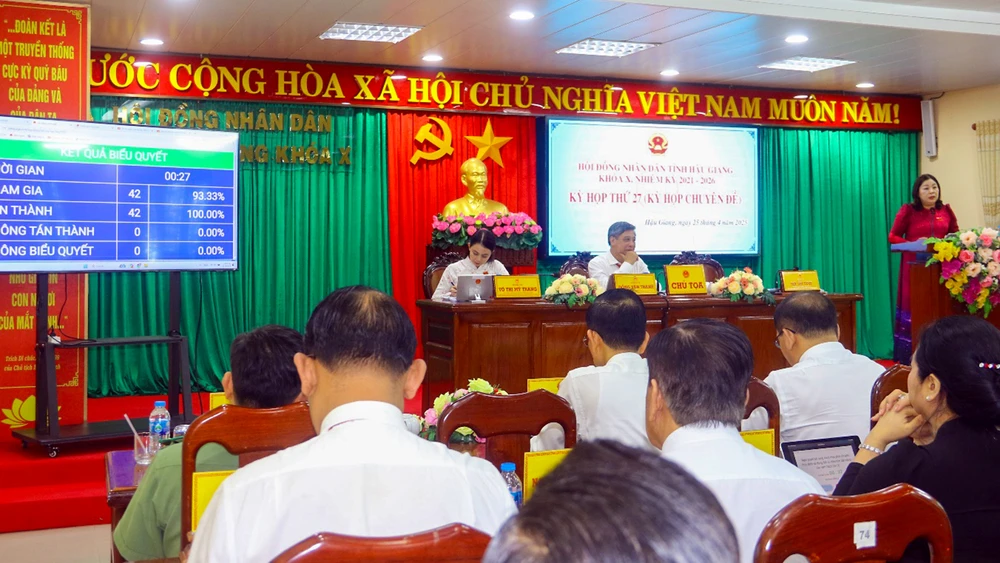 HĐND tỉnh Hậu Giang