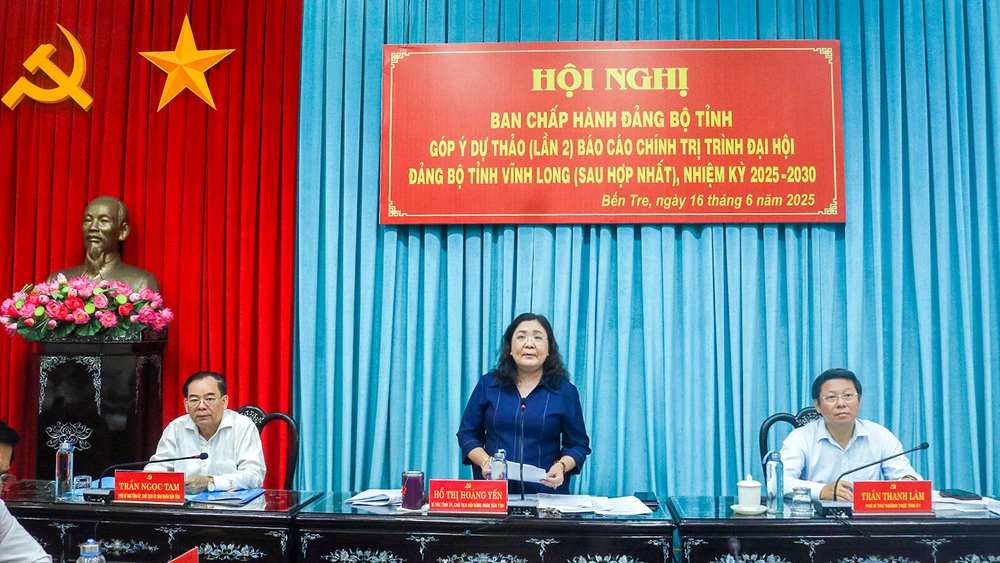 Họp tỉnh Vĩnh long mới