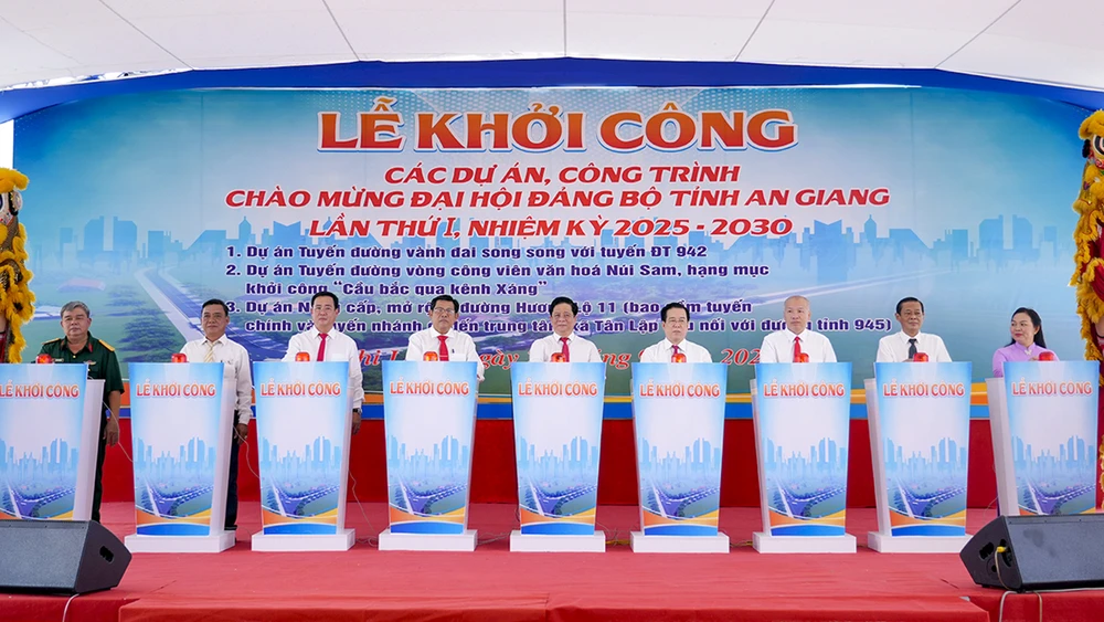 Tỉnh An Giang khởi công 3 dự án giao thông trọng điểm