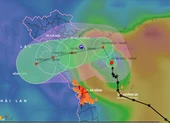 Bão số 7 liên tục đổi hướng, gây mưa to ở Bắc Trung bộ
