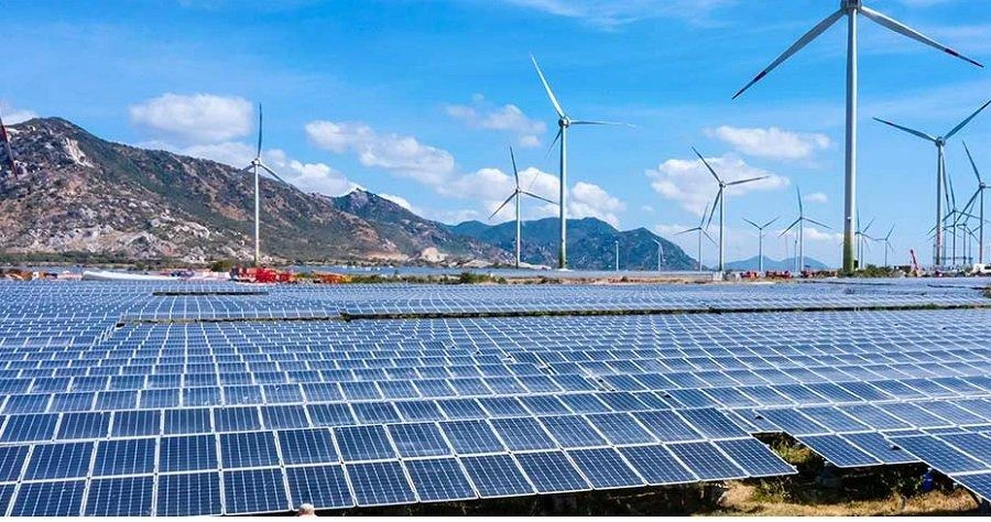 Một dự án điện mặt trời của Trung Nam tại tỉnh Ninh Thuận. Ảnh: TNG